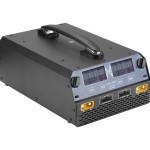 Cargador de equilibrio inteligente de canales duales de 2400W/25A, cargador de batería de Dron de 100V-240V para agricultura, carreras de Dron